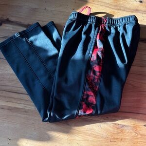 Under Armour Black Pants with Red Accents